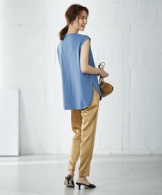 ICB L 【洗える】ガスコットンハイゲージ ノースリーブニット