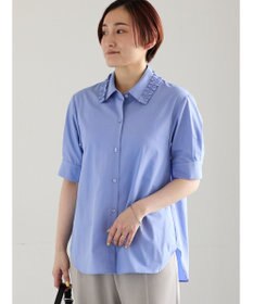 Te chichi ミニフリルトリムカラーブラウス