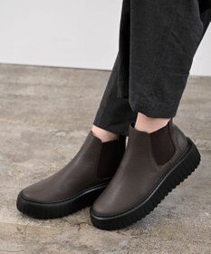 Pointer 日本製 本革厚底サイドゴアブーツ