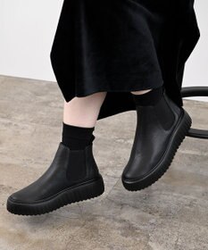 Pointer 日本製 本革厚底サイドゴアブーツ