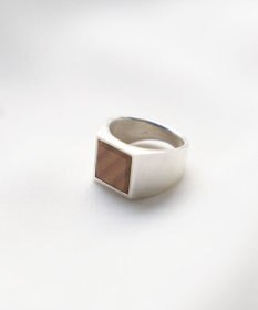 square ring L ローズウッド リング / Takamo | ファッション通販