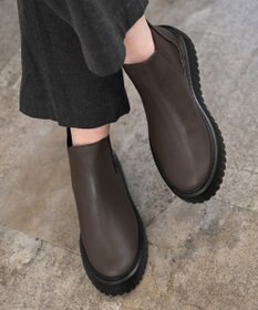 Pointer 日本製 本革厚底サイドゴアブーツ