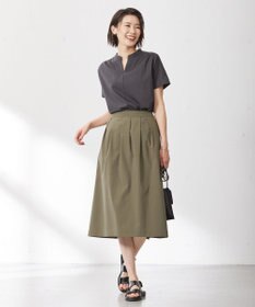 J.PRESS LADIES 【洗える】SOLO ECOタフタ タック スカート