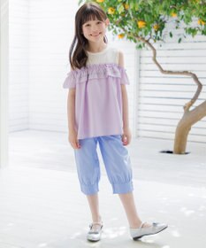 組曲 KIDS 【150-170㎝】 クロップドカフスパンツ