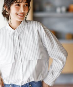 ANY SIS L クロップドヨークハオリ シャツ