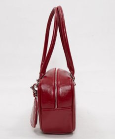 WEGO スタッズハートチャーム付きハトメボストン