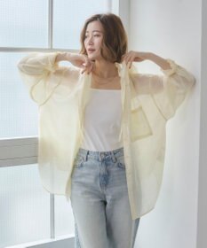 WEGO 【2026年春夏新作】シアーフードシャツ
