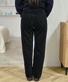 caqu レギュラーストレート 裏起毛コーデュロイパンツ