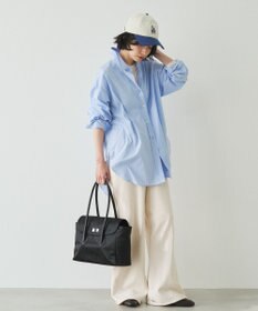 russet 《@__serako.r__企画》クラウズナイロンフラップトートバッグ(CE-1690)