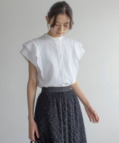 組曲 【前後着用可】ドライタッチダブルフレア ブラウス