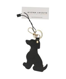 INTER-CHAUSSURES 【ANDREA CARDONE】イヌ型レザーキーチャーム