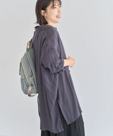 Green Parks Ｉ　ターンバック長袖レーヨンチュニック