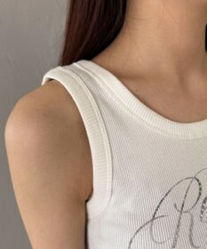 WEGO ラインストーンハートグラフィックタンク