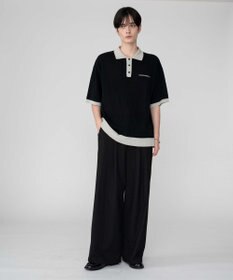 WEGO 【ユニセックス着用ITEM/MLサイズ展開】ワンポイントニットポロシャツ（SS）