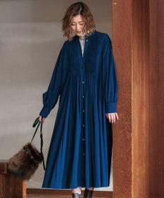 23区 L 【新色追加/洗える】ヴィンテージライトタフタ ブザム ワンピース