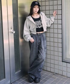 WEGO ショートZIPパーカー