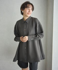 #Newans 【洗濯機可能】Aラインパネルチュニックシャツ