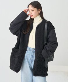 earth music&ecology ボアキルトミドルコート