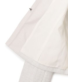 23区 L 【セットアップ対応】ライトシャインツイード ノーカラージャケット