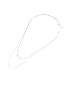 YECCA VECCA ステンレス2連チェーンネックレス