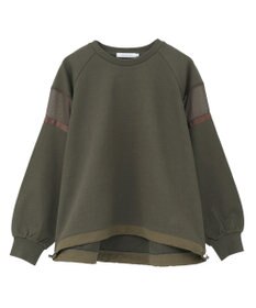 AMERICAN HOLIC 異素材ドロスト配色プルオーバー