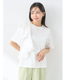 earth music&ecology アシメフリルプルオーバー