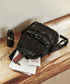 LeSportsac ROUTE BACKPACK/ブラックシャイン