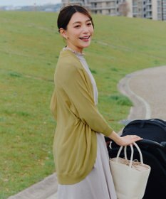 Tiaclasse L 【洗える】体型カバーも叶うドルマンニットカーディガン