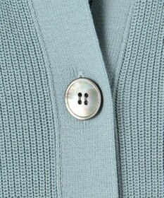 J.PRESS LADIES 【洗える】ORGANIC GASS COTTON キーネック カーディガン