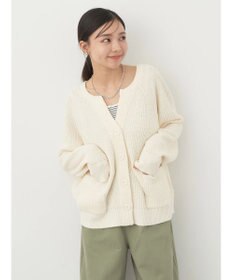 earth music&ecology ブークレーキーネックカーディガン