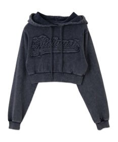 WEGO ロゴアシッドウォッシュパーカー