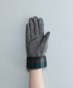 ORuKuBET タータンチェックカフスジャージグローブ(WOMEN)【タッチパネル対応】