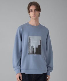 WEGO 【ユニセックス着用ITEM/2点SET/MLサイズ展開】アクセ付きフォトグラフィックプルオーバー