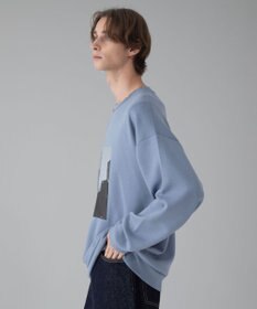 WEGO 【ユニセックス着用ITEM/2点SET/MLサイズ展開】アクセ付きフォトグラフィックプルオーバー