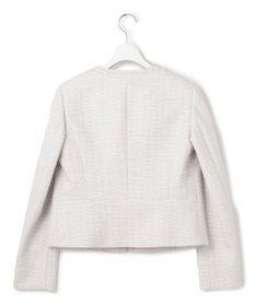 23区 L 【セットアップ対応】ライトシャインツイード ノーカラージャケット