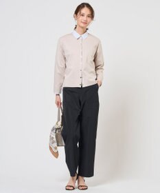 J.PRESS LADIES S 40Gポンチ クルーネック カーディガン