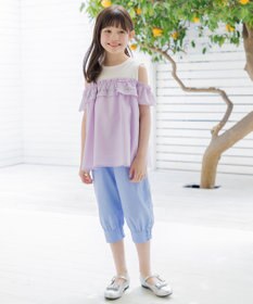 組曲 KIDS 【150-170㎝】 クロップドカフスパンツ