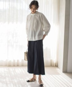 組曲 L 【ストレッチ・イージーケア】オシャクロス ガウチョパンツ