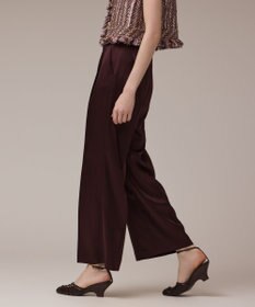 GRACE CONTINENTAL トリアセサテンワイドパンツ