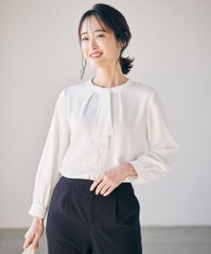 ANY SIS 【洗える】ボウタイ ブラウス