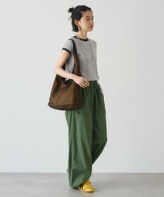 russet ≪A4サイズ収納可能≫メッシュホーボーバッグ(CE-1749)