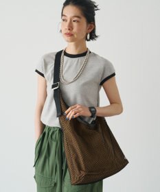 russet 【A4収納可能】メッシュホーボーバッグ(CE-1749)