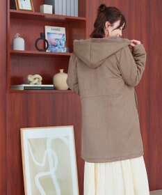 Tiaclasse スエードボンディグフード付きコート