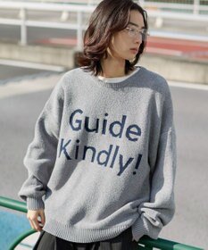 WEGO 【ユニセックス着用ITEM】ベロアモールグラフィックプルオーバー