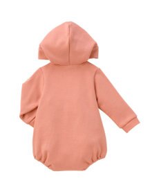 MIKI HOUSE HOT BISCUITS 【70-90cm】【NEW Color Series】耳付きロンパース