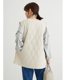 Green Parks ヒョウタンキルトミドル丈ベスト