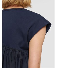 JOSEPH 【洗える】ポプリンジャージー　キャップスリーブティーシャツ