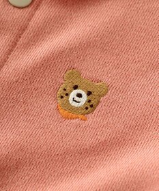 MIKI HOUSE HOT BISCUITS 【70-90cm】【NEW Color Series】耳付きロンパース