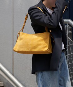 russet 【2025AW新作】スエード横長ショルダーバッグ(CE-1578)