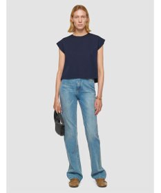 JOSEPH 【洗える】ポプリンジャージー　キャップスリーブティーシャツ